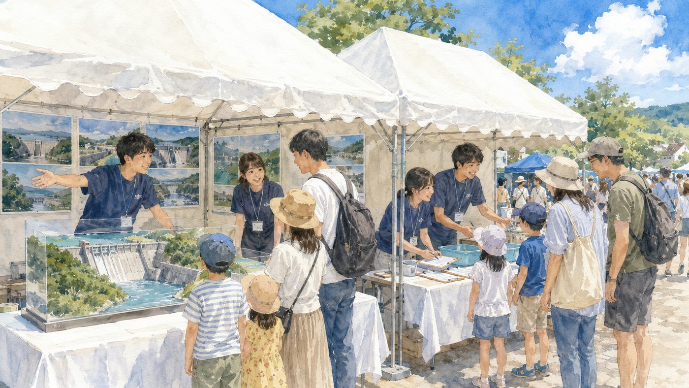 ブースを企画・運営する学生